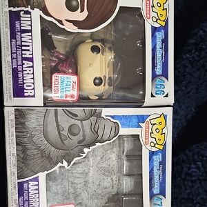 Funko Pop Jim with Armor and AAARRRGGHH! Figures
